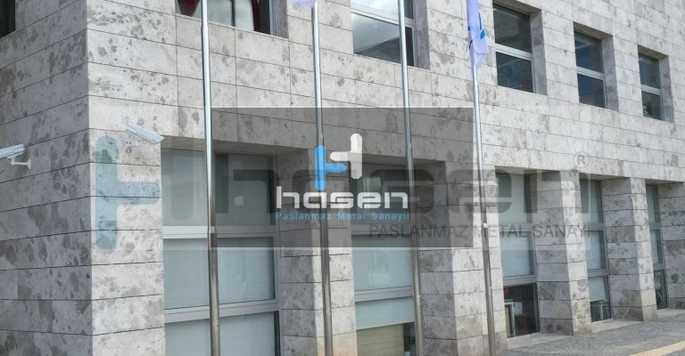 Bursa Nilüfer Belediyesi - Paslanmaz Bayrak Direği
