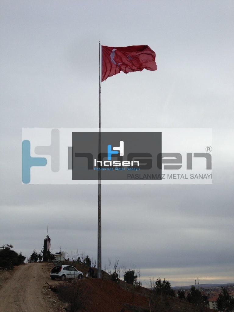 Gölbaşı Belediyesi - 50 Metre Galvanizli Bayrak Direği