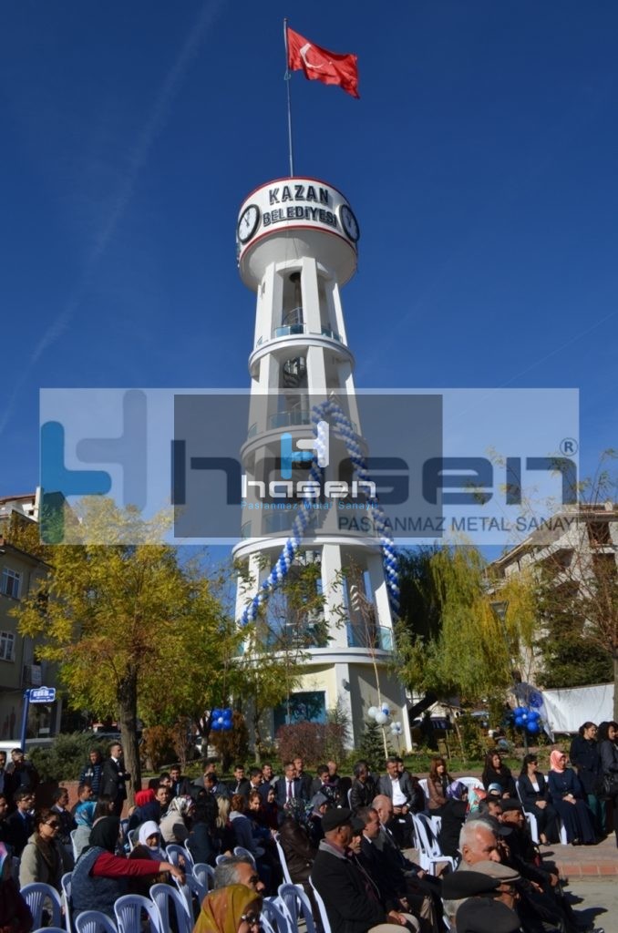 Kahramankazan Belediyesi - 24 Metre Paslanmaz Bayrak Direği